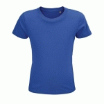 TEE-SHIRT PERSONNALISABLE ENFANT COTON ORGANIQUE BIO JERSEY 150 ROYAL