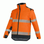VESTE SOFTSHELL - HAUTE VISIBILITÉ - ORANGE FLUO - SHERPA - S T2S