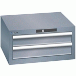 ARMOIRES À TIROIRS GRIS 564X572X283 AVEC 2 TIROIRS 75KG - LISTA