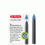 CARTOUCHES POUR STYLO ROLLER MY.PEN, BLEU ROYAL - LOT DE 7