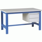 ETAB.COMPL. MÉLAMINÉ GRIS SI40+2T .1200 X 750 PIEDS C.5015 - SOFAME