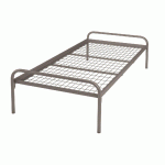 EVOLUTION LIT ESSENTIEL SOMMIER TREILLIS 90X190 CM TAUPE - MANUTAN COLLECTIVITÉS