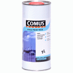 HUILE POUR TECK - IMPRÉGNATION BOIS EXOTIQUES - TRANSLUCIDE AMBRÉ - 1 L COMUS