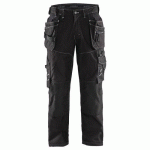 PANTALON DE TRAVAIL X1900 ARTISAN CORDURA® NYCO NOIR TAILLE 50C - BLAKLADER