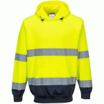 SWEATSHIRT HAUTE-VISIBILITÉ À CAPUCHE B316 JAUNE L - PORTWEST