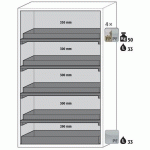 ARMOIRE SÉCURITÉ S-PHOENIX-90 S90.196.120.FDAS BLANC - ASECOS