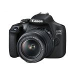 CANON EOS 2000D BK 18-55 IS II EU26 KIT D'APPAREIL-PHOTO SLR 24,1 MP CMOS 6000 X 4000 PIXELS NOIR