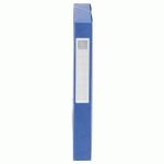 CHEMISE BOX CARTE CARTOBOX EXACOMPTA 24 X 32 CM DOS 4 CM BLEUE