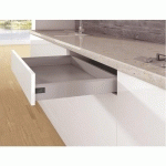 KIT TIROIR SIMPLE ARCITECH - PROFIL H 94 MM - L 450 MM - ARGENT HETTICH