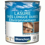 LASURE TRÈS LONGUE DURÉE - RÉSISTANCE UV - ENVIRONNEMENT - 2,5 L - CHÊNE FONCÉ BLANCHON
