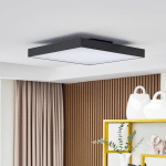 LUCANDE PLAFONNIER LED LEICY, NOIR, 60 CM, RGBIC, CCT