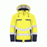 PROJOB 6440 PARKA PRIO HV - EN ISO 20471 CLASSE 3 / EN 343 CLASSE 3/3 JAUNE/MARINE - TAILLE XXXL