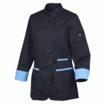 VESTE DE CUISINE FEMME NOIRE RIA