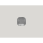 ASSIETTE PLATE CARRÉ GRIS PORCELAINE 24X24 CM SHALE RAK