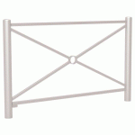 BARRIÈRE CARREFOUR 1.57 M - ZINC GRIS 7044 - PROCITY