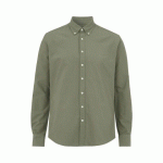 COTTOVER CHEMISE OXFORD SLIM FIT HOMME - CERTIFIÉ GOTS VERT OLIVE - TAILLE 40