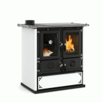 CUISINIÈRE À BOIS - 7,9 KW - BLANC - ROSETTA SX 5.0 STEEL LA NORDICA EXTRAFLAME