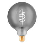 EGLO GLOBE À LED E27 G125 4W FILAMENT NOIR-TRANSPARENT
