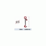 ELINGUE CHAINE 1 BRIN - CROCHET FONDERIE - CMU 10000 KG (CLASSE 80)