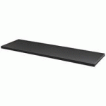 JEU DE 2 TABLETTES NOIRES POUR ARMOIRE À RIDEAUX LARGEUR 120 CM