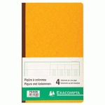 PIQÛRE 32X195CM 4 COLONNES SUR 1 PAGE 31 LIGNES 80 PAGES - EXACOMPTA