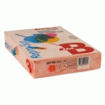 PAPIER A4 COULEURS PASTEL SAUMON 80 G BRUNEAU REPROSUN - RAMETTE DE 500 FEUILLES