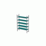 RAYONNAGE À CLAYETTES EN LIGNE LONGUEUR DE COMPOSITION 1087 MM EA-0140