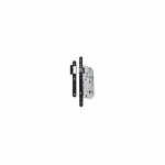 SERRURE À LARDER D452 BEC DE CANE AXE 50MM BOUT ROND FINITION NOIR SANS GÂCHE - VACHETTE - 22690000