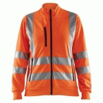 SWEAT ZIPPÉ HAUTE VISIBILITÉ FEMME TAILLE XXXL - BLAKLADER