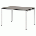 TABLE MALIBU 120X80 T5 SOUDÉ STR GRIS U727/NOIR BLC 9016