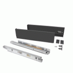 TIROIR EXTÉRIEUR VERTEX 60 KG -HAUTEUR 93 MM -ACIER -BLANC -PROF500 EMUCA