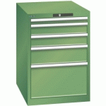 ARMOIRE VERT 564X725X800 AVEC 5 TIR. 75KG _ 14.368.030 - LISTA