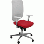 CHAISE DE BUREAU OSSA BLANCA SIMILICUIR - ROUGE - PIQUERAS Y CRESPO