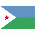 DRAPEAU DJIBOUTI : DIMENSIONS - 50 X 75 CM
