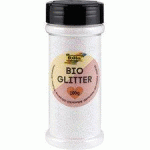 PAILLETTES BIO GLITTER, 100 G, BLANC IRISÉ