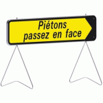 PANNEAU KD PIÉTONS PASSEZ EN FACE FL. AMOV. - C1 - 1300X300 - TALIAPLAST