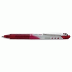 STYLO ROLLER PILOT POINTE METAL RETRACTABLE 0,5 MM ENCRE LIQUIDE ROUGE V-BALL RT 05