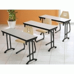 TABLE LYRA CH SUR/GRIS0180X80 T.9006 - MANUTAN EXPERT