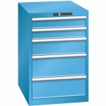 ARMOIRE BLEU CLAIR 564X725X850 AVEC 5 TIR. 75KG _ 14.399.010 - LISTA