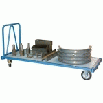CHARIOT FIMM 1200KG 1600X800MM DOSSIER TUBE ROUES RECTANGLE - FIMM
