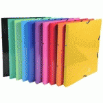 CLASSEUR À ÉLASTIQUES 2 ANNEAUX 15MM IDERAMA - A4 - VERT ANIS - LOT DE 20