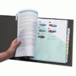 LOT DE 2 - DOUBLE POCHETTE INTERCALAIRE A4+ POLYPROPYLÈNE COLORÉ AVERY 6 ONGLETS MULTICOLORES - 1 JEU