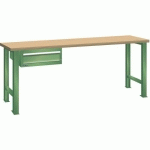 ÉTABLIS VERT 1500X750X890 CAP. 600KG ET 1 TIR. 75KG - LISTA