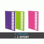 PACK 2 TRIEURS CARTE EXTENDOS 12 DIVISIONS + 1 OFFERT