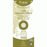 PAQUET 100 FICHES INTERCALAIRES GRIS FOREVER 105X240MM - EXACOMPTA