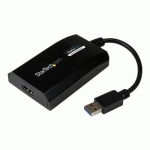 STARTECH.COM CARTE GRAPHIQUE EXTERNE USB 3.0 VERS HDMI - ADAPTATEUR GRAPHIQUE VIDÉO DOUBLE ÉCRAN/MULTI-ÉCRANS EXTERNE USB 3.0 VERS HDMI POUR MAC ET PC  CERTIFIÉ DISPLAYLINK  HD 1080P
