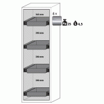 ARMOIRE SÉCURITÉ S-CLASSIC-90 S90.196.060.WDASR GRIS CLAIR - MANUTAN COLLECTIVITÉS