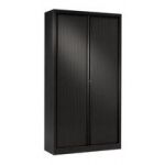 ARMOIRES À RIDEAUX ECO-CONÇUE CLASSIQUES NOIR H 198 X L100