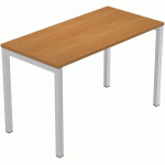 BUREAU DROIT FAST 4 PIEDS MÉTAL - 120X60 CM - AULNE