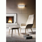 CHAUFFEUSE CITTA LOUNGE AVEC APPUI-TÊTE - 1 PLACE - GRIS